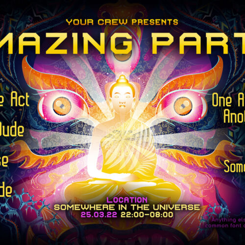 Frozen Corals - Free Party Promotion Materials - Facebook Event Cover Template