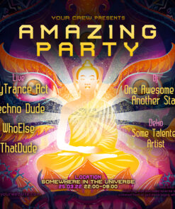 Frozen Corals - Free Party Promotion Materials - Facebook Instagram Post Template