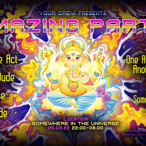 Lord Ganesha - Free Party Promotion Materials - Facebook Event Cover Template