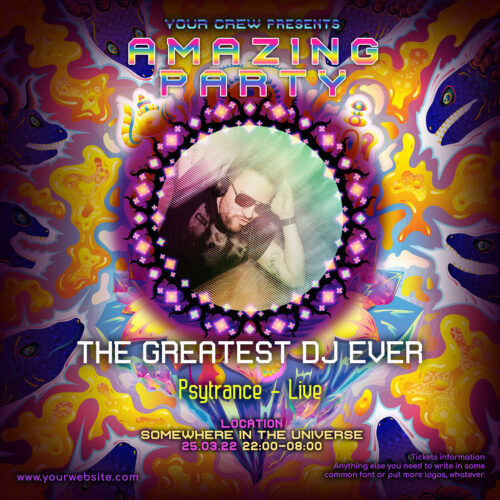 Lord Ganesha - Free Party Promotion Materials - Facebook Instagram Post Template - Featured Artist