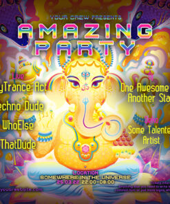 Lord Ganesha - Free Party Promotion Materials - Facebook Instagram Post Template