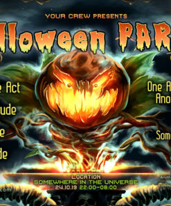 Jack the Pumpkin - Free Party Promotion Materials - A5 Flyer template