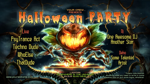 Jack the Pumpkin - Free Party Promotion Materials - Facebook Event Cover Template
