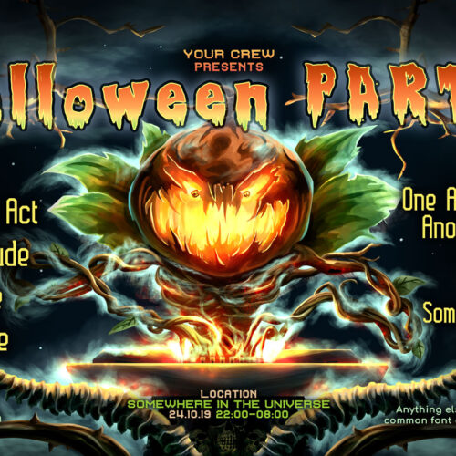 Jack the Pumpkin - Free Party Promotion Materials - Facebook Event Cover Template