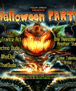 Jack the Pumpkin - Free Party Promotion Materials - Facebook Instagram Post Template