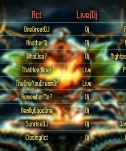 Jack the Pumpkin - Free Party Promotion Materials - Event Time-Table Schedule Template