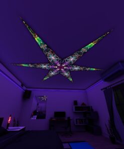 AE-Alien-Galaxy – 6 Petals Canopy Set - UV-Reactive Flurescent Ceiling Decoration - 3D-Preview