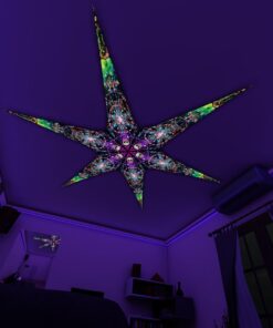 AE-Alien-Galaxy – 6 Petals Canopy Set - UV-Reactive Flurescent Ceiling Decoration - 3D-Preview