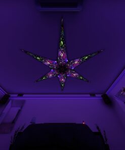 AE - Space-Skulls – 6 Petals Canopy Set - UV-Reactive Flurescent Ceiling Decoration - 3D-Preview