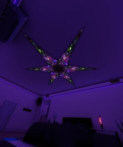 AE - Space-Skulls – 6 Petals Canopy Set - UV-Reactive Flurescent Ceiling Decoration - 3D-Preview