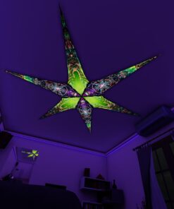 AE - Trippy-Alien and AE-Alien-Galaxy – 6 Petals Canopy Set - UV-Reactive Flurescent Ceiling Decoration - 3D-Preview