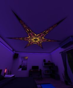 AS-PT01 – 6 Petals Canopy Set - UV-Reactive Flurescent Ceiling Decoration - 3D-Preview