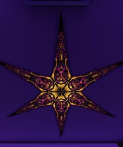 AS-PT01 – 6 Petals Canopy Set - UV-Reactive Flurescent Ceiling Decoration - 3D-Preview