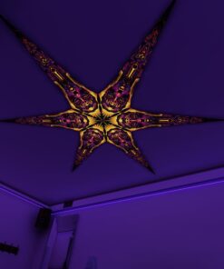 AS-PT01 – 6 Petals Canopy Set - UV-Reactive Flurescent Ceiling Decoration - 3D-Preview