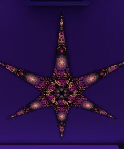 AS-PT03 – 6 Petals Canopy Set - UV-Reactive Flurescent Ceiling Decoration - 3D-Preview