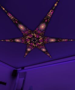 AS-PT03 – 6 Petals Canopy Set - UV-Reactive Flurescent Ceiling Decoration - 3D-Preview