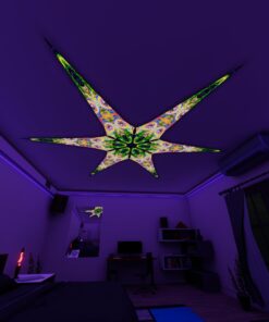 BR-Mind-Tunnel – 6 Petals Canopy Set - UV-Reactive Flurescent Ceiling Decoration - 3D-Preview