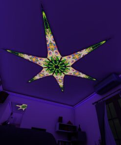 BR-Mind-Tunnel – 6 Petals Canopy Set - UV-Reactive Flurescent Ceiling Decoration - 3D-Preview