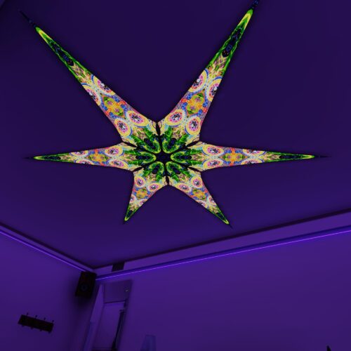 BR-Mind-Tunnel – 6 Petals Canopy Set - UV-Reactive Flurescent Ceiling Decoration - 3D-Preview