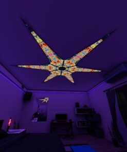 BR-Psychic-Vajra – 6 Petals Canopy Set - UV-Reactive Flurescent Ceiling Decoration - 3D-Preview