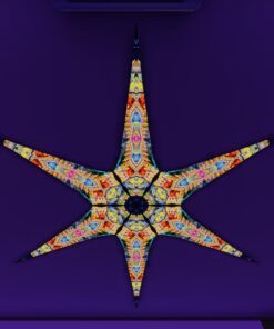 BR-Psychic-Vajra – 6 Petals Canopy Set - UV-Reactive Flurescent Ceiling Decoration - 3D-Preview