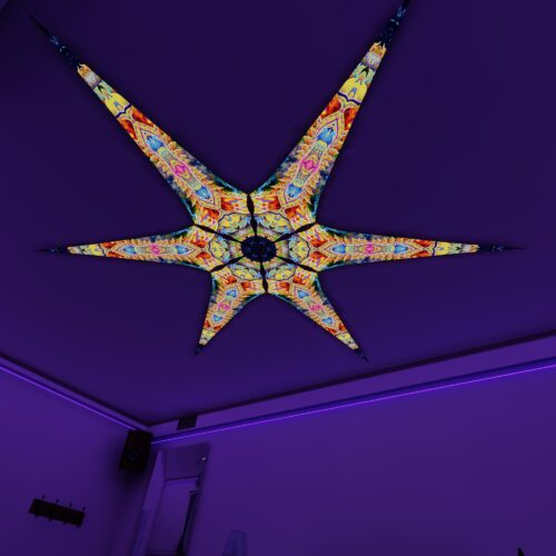 BR-Psychic-Vajra – 6 Petals Canopy Set - UV-Reactive Flurescent Ceiling Decoration - 3D-Preview