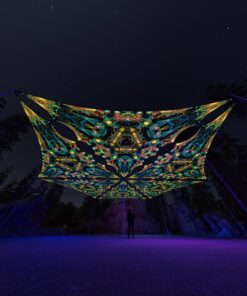 R2-TR03 - 6 Triangles Canopy Set - UV-Reactive Flurescent Ceiling Decoration - 3D-Preview