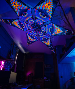 VN-Blip-Blop – 6 Petals Canopy Set - UV-Reactive Flurescent Ceiling Decoration - 3D-Preview