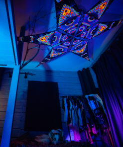 VN-Blip-Blop – 6 Petals Canopy Set - UV-Reactive Flurescent Ceiling Decoration - 3D-Preview