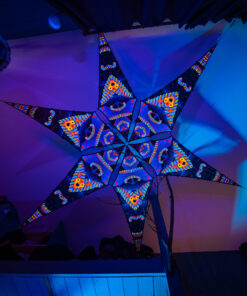 VN-Blip-Blop – 6 Petals Canopy Set - UV-Reactive Flurescent Ceiling Decoration - 3D-Preview