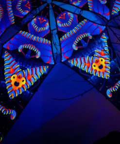 VN-Blip-Blop – 6 Petals Canopy Set - UV-Reactive Flurescent Ceiling Decoration - 3D-Preview