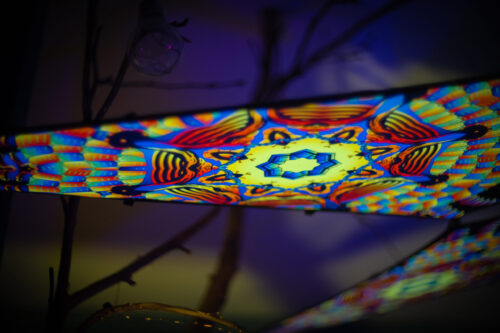 VN-Radiance – 6 Petals Canopy Set - UV-Reactive Flurescent Ceiling Decoration - 3D-Preview