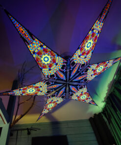 VN-Radiance – 6 Petals Canopy Set - UV-Reactive Flurescent Ceiling Decoration - 3D-Preview