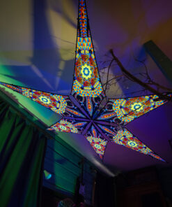 VN-Radiance – 6 Petals Canopy Set - UV-Reactive Flurescent Ceiling Decoration - 3D-Preview