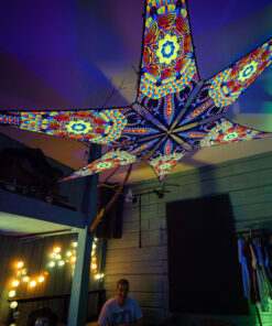 VN-Radiance – 6 Petals Canopy Set - UV-Reactive Flurescent Ceiling Decoration - 3D-Preview