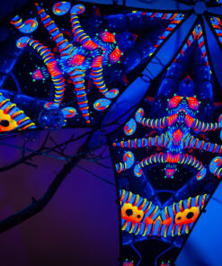 VN-Spine – 6 Petals Canopy Set - UV-Reactive Flurescent Ceiling Decoration - 3D-Preview