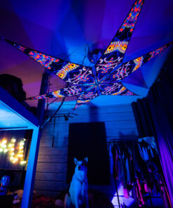 VN-Spine – 6 Petals Canopy Set - UV-Reactive Flurescent Ceiling Decoration - 3D-Preview