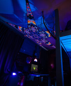 VN-Spine – 6 Petals Canopy Set - UV-Reactive Flurescent Ceiling Decoration - 3D-Preview