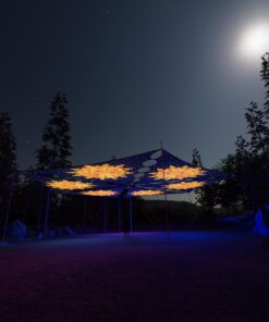 WT-TR01 - 6 Triangles Canopy Set - UV-Reactive Flurescent Ceiling Decoration - 3D-Preview