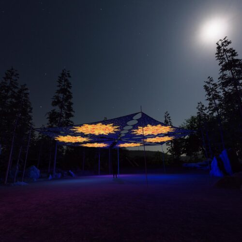 WT-TR01 - 6 Triangles Canopy Set - UV-Reactive Flurescent Ceiling Decoration - 3D-Preview