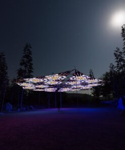 WT-TR03 - 6 Triangles Canopy Set - UV-Reactive Flurescent Ceiling Decoration - 3D-Preview