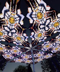 WT-TR03 - 6 Triangles Canopy Set - UV-Reactive Flurescent Ceiling Decoration - 3D-Preview