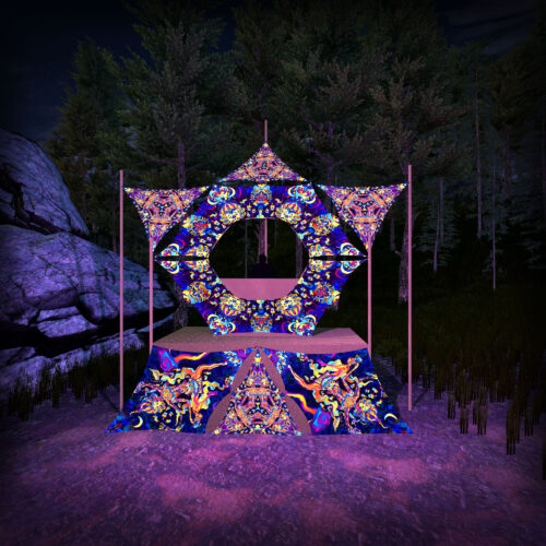 Kali in Acidland - Donut DJ-Stage - V1 - 3D-Preview