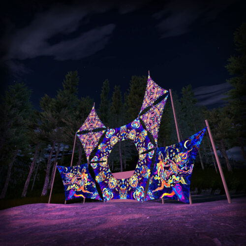 Kali in Acidland - Donut DJ-Stage - V1 - 3D-Preview