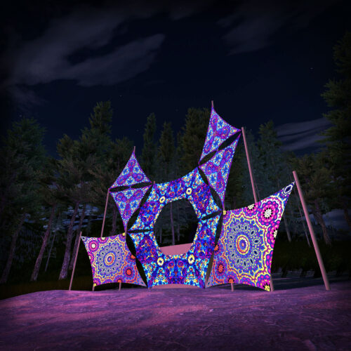 Kali in Acidland - Donut DJ-Stage - V3 - 3D-Preview