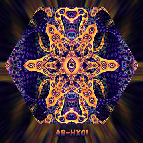 AB-HX01 - UV-Reactive Fluorescent Hexagon - Design Preview