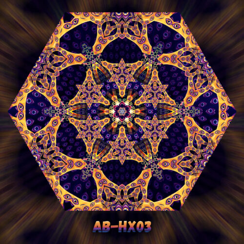 AB-HX03 - UV-Reactive Fluorescent Hexagon - Design Preview