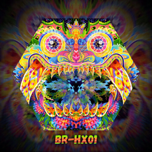 BR-HX01 - UV-Reactive Fluorescent Hexagon - Design Preview