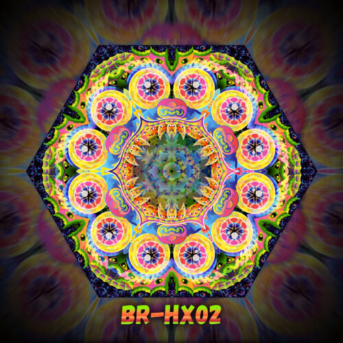 BR-HX02 - UV-Reactive Fluorescent Hexagon - Design Preview