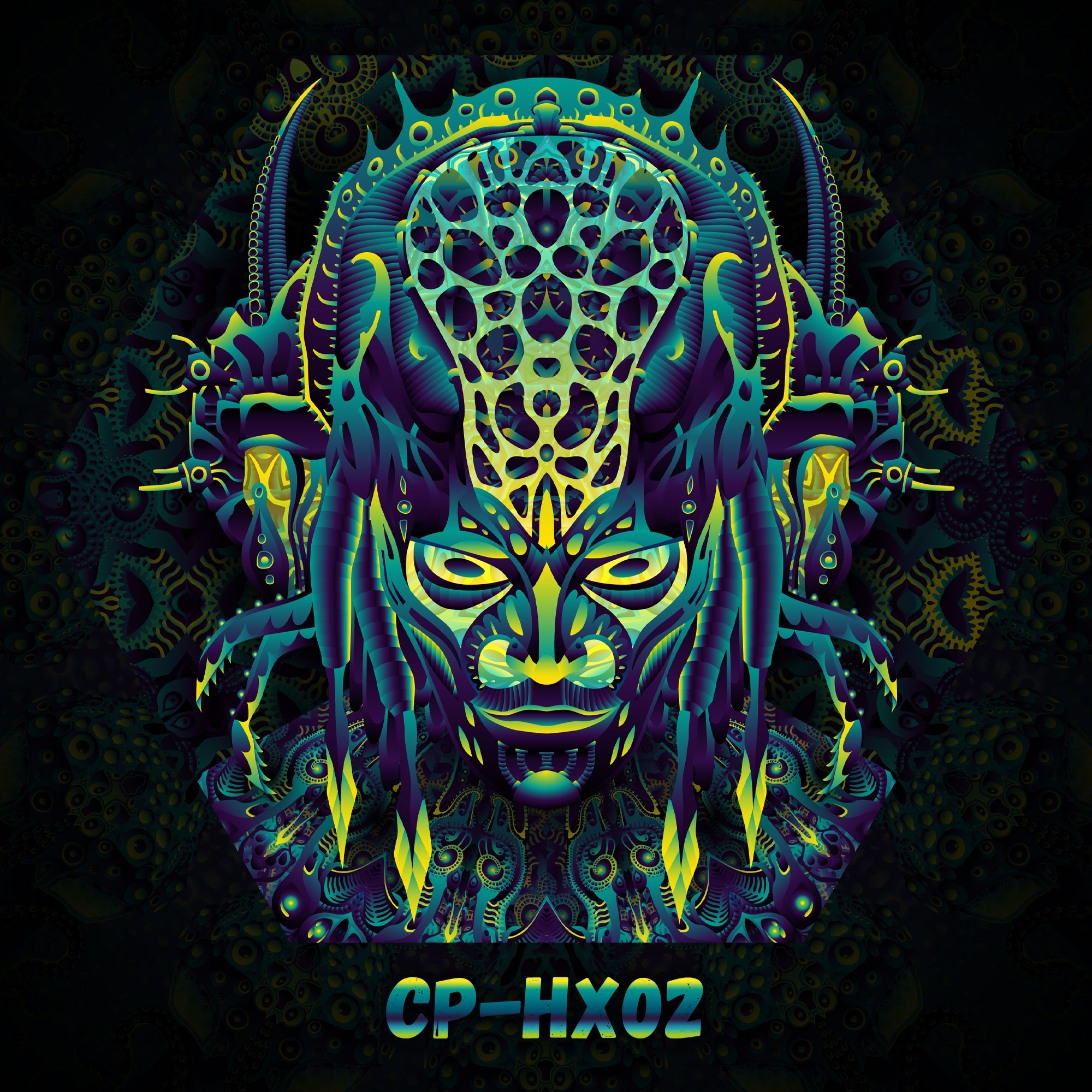 CP-HX02 - UV-Reactive Fluorescent Hexagon - Design Preview